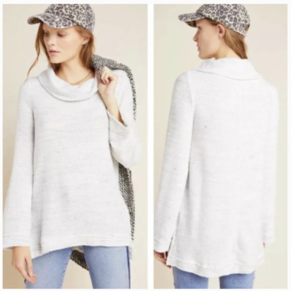 Anthropologie Women's Maeve Risa Hacci Tunic Cowl Neck - Size XS